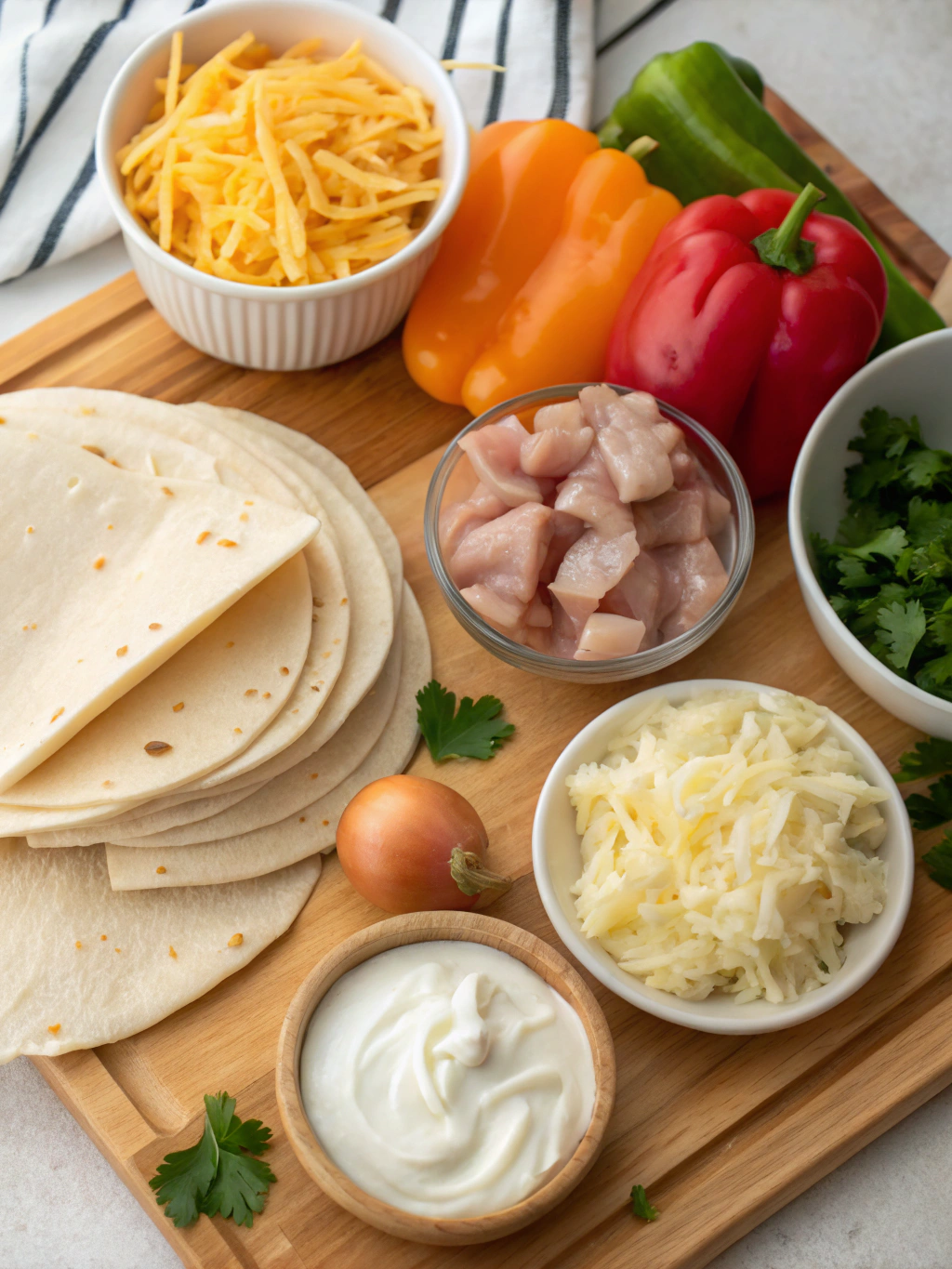 Creamy Chicken Enchiladas Ingredients