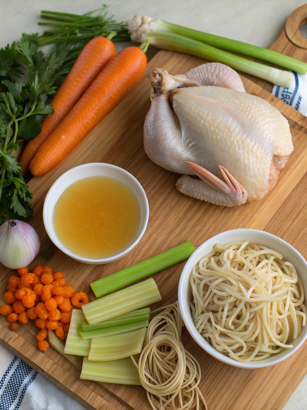 Chicken noodle soup ingredients
