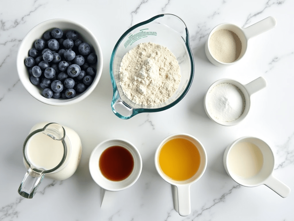 Blueberry Muffins Ingredients