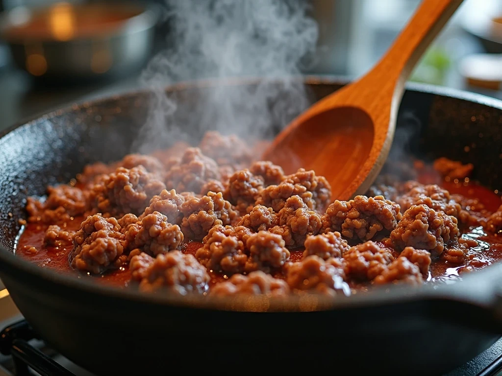 Cheeseburger Soup Cooking Process