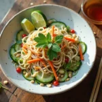 Asian Cucumber Noodle Salad