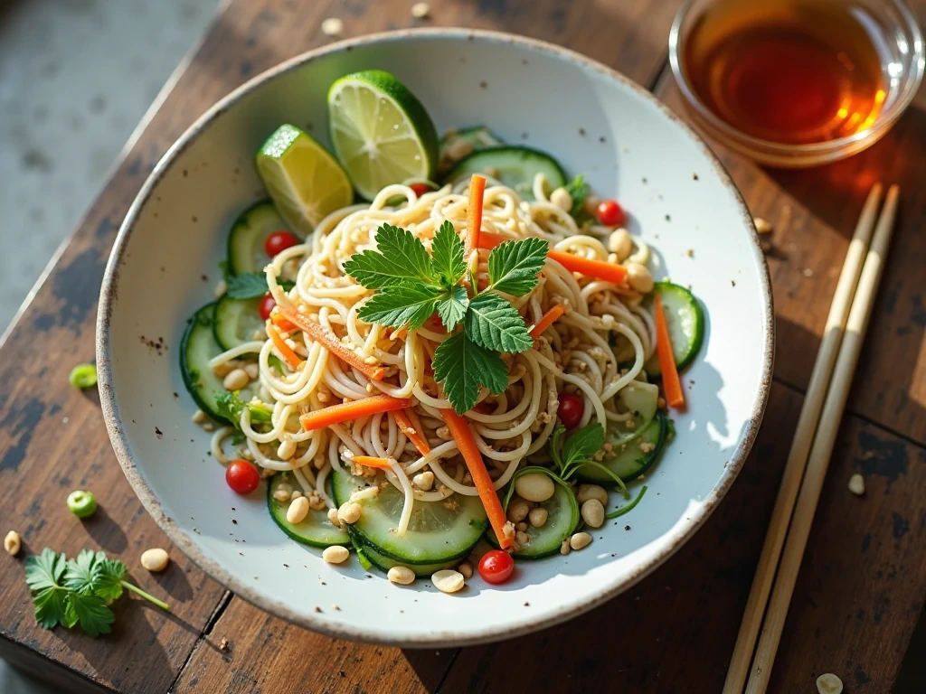 Asian Cucumber Noodle Salad