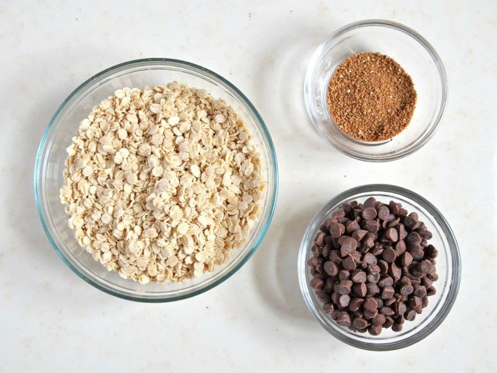 Wet ingredients for energy bites - peanut butter, honey, and vanilla extract